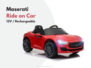 Read more about the article Kids Maserati 12V Ride on Car – Rechargeable Toy Vehicle by TOBBI