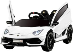 Uenjoy Lamborghini Aventador 12V Kids Electric Ride On Car