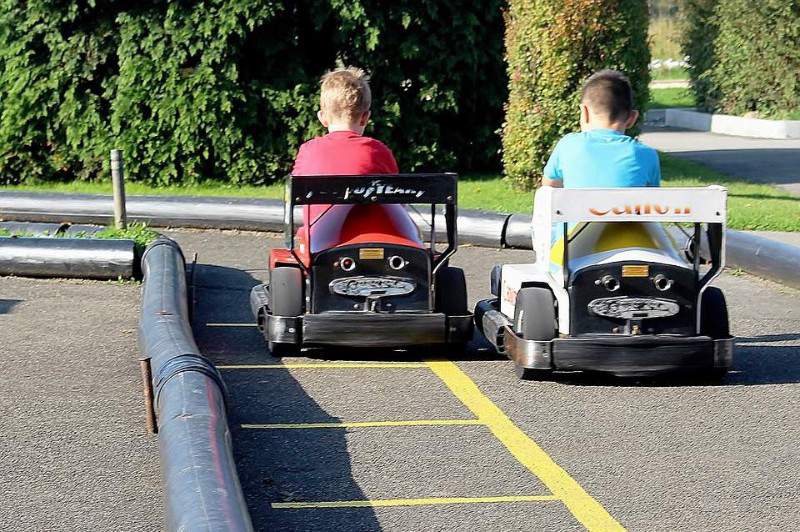 kids motorized cars on road